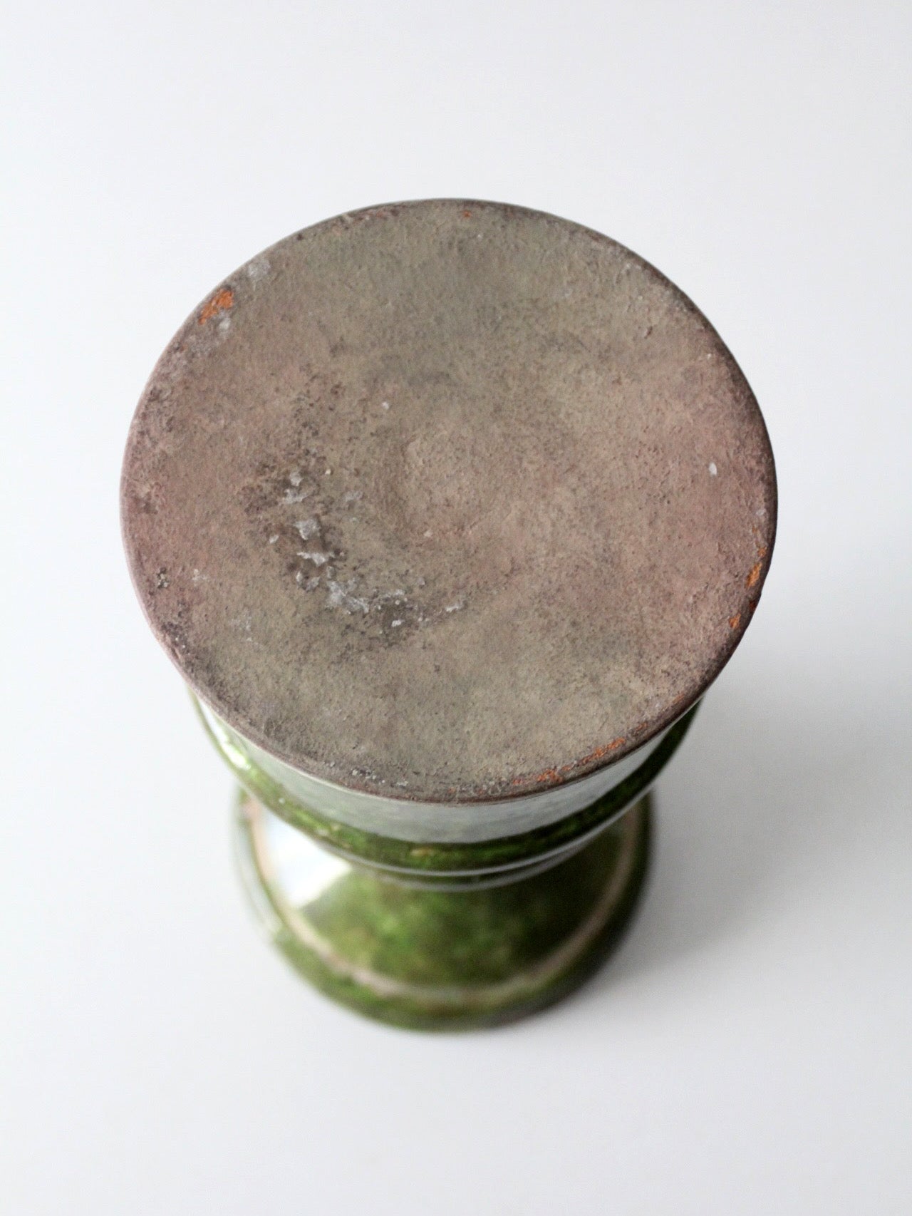 vintage studio pottery candle pedestal