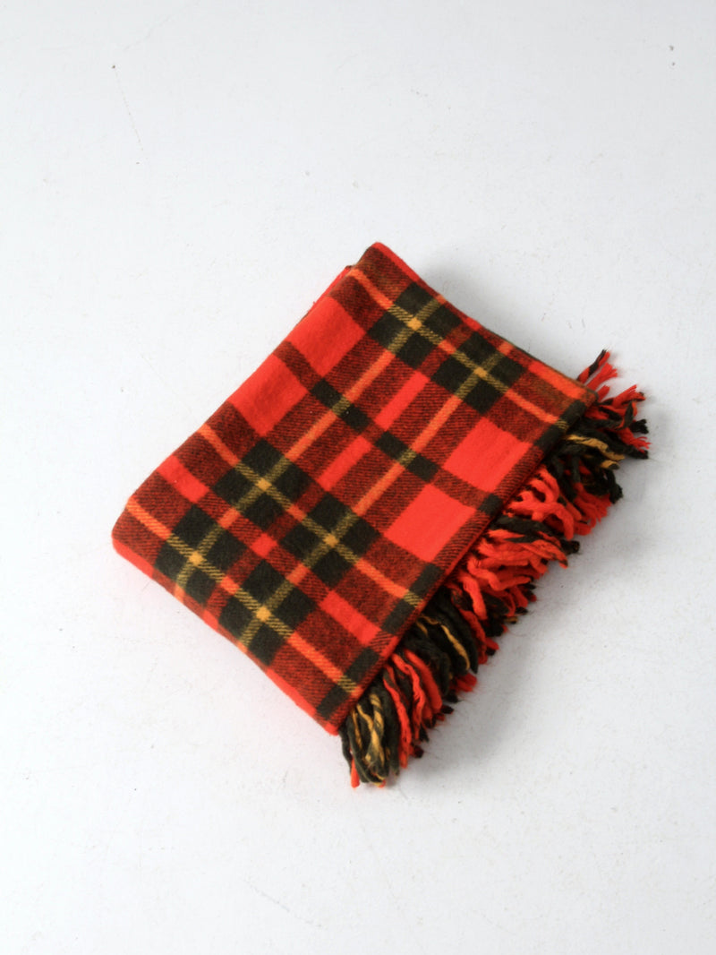 vintage Faribo plaid throw