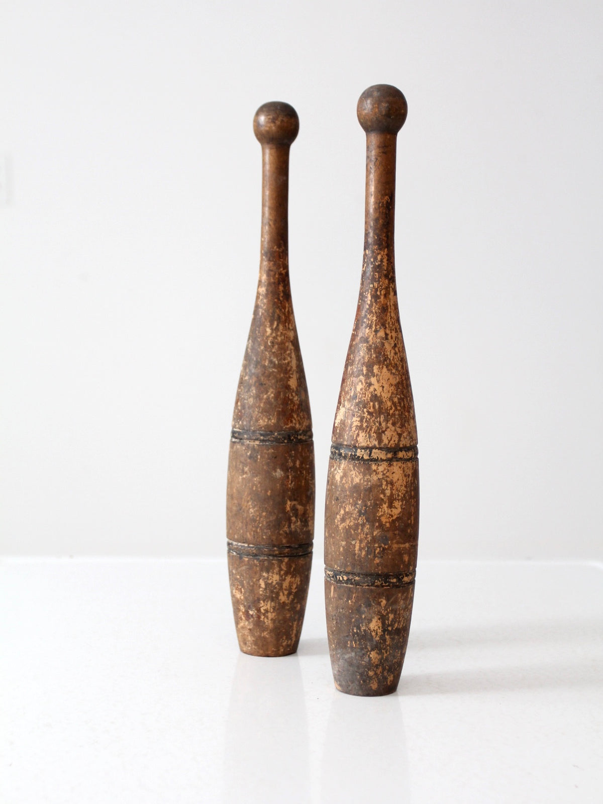 antique Indian clubs pair, circa 1900