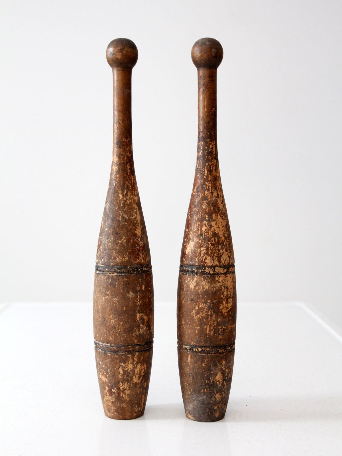 antique Indian clubs pair, circa 1900
