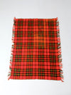 vintage Faribo plaid throw