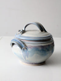 vintage studio pottery bowl with lid