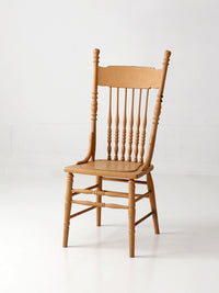 antique painted pressback spindle chair