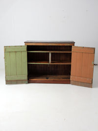 antique primitive cabinet