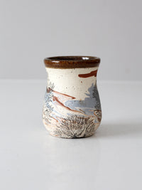 vintage studio pottery mug