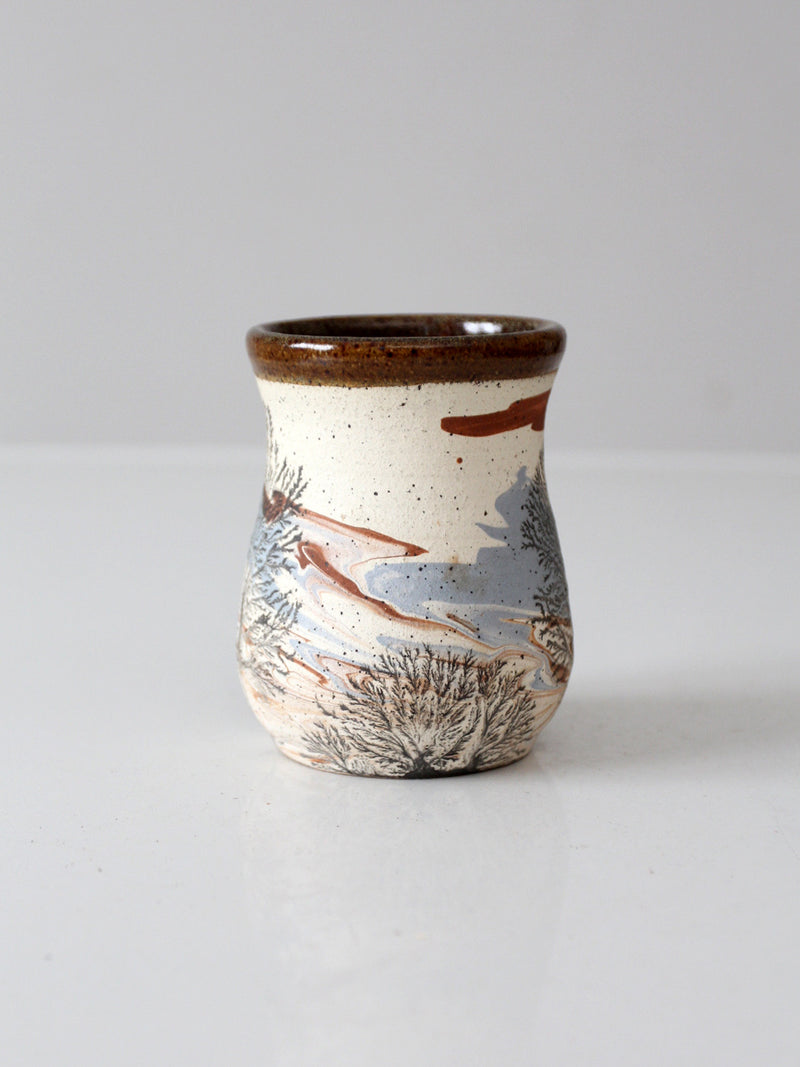 vintage studio pottery mug
