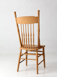 antique painted pressback spindle chair