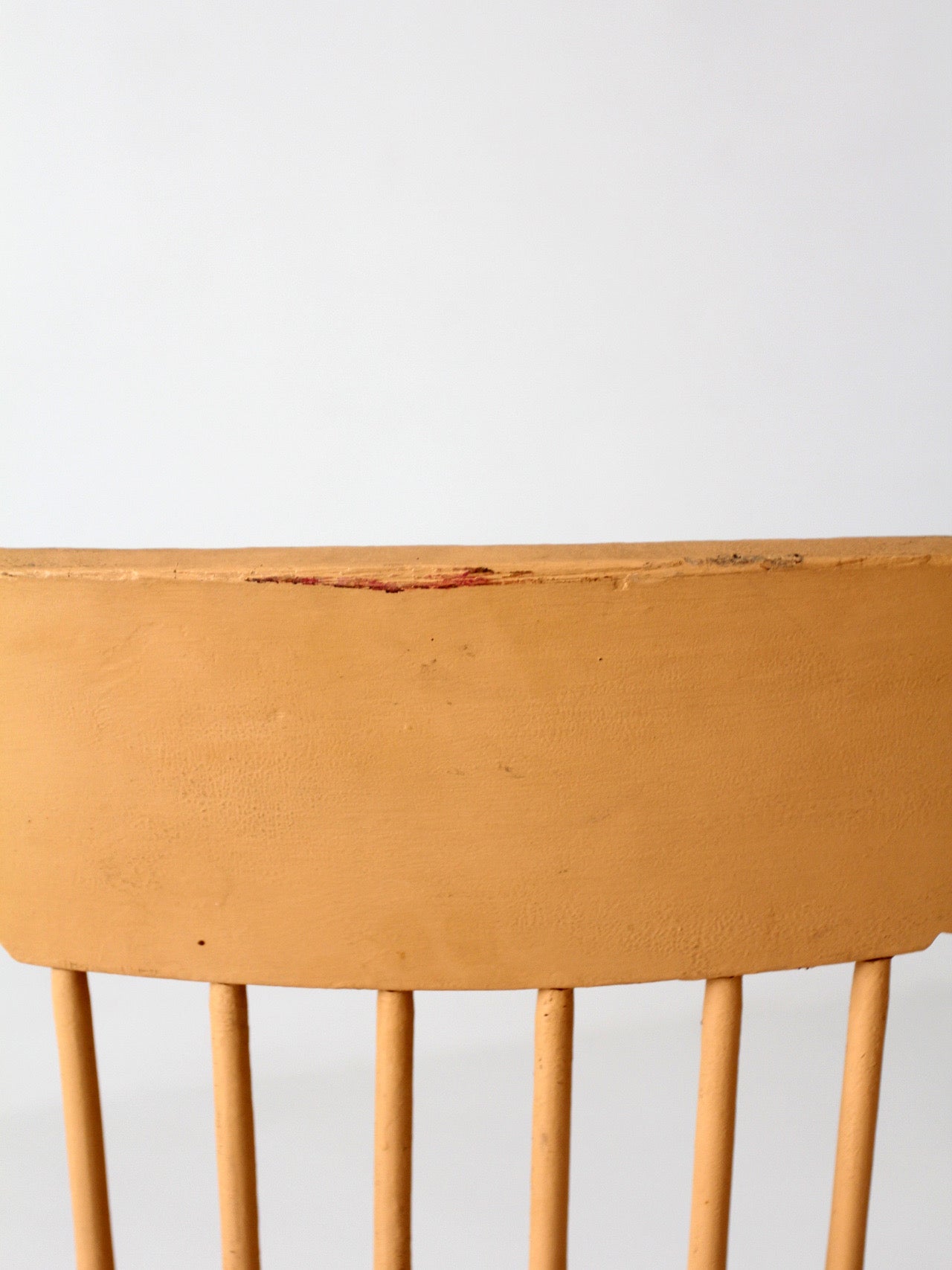 antique painted pressback spindle chair