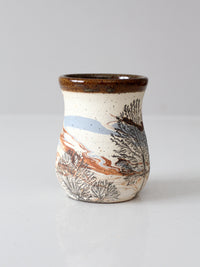 vintage studio pottery mug