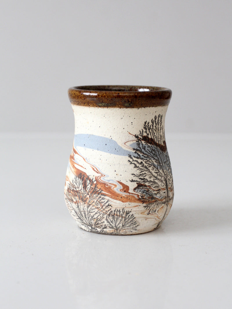vintage studio pottery mug