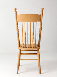 antique painted pressback spindle chair