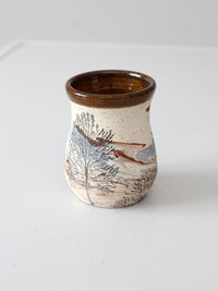 vintage studio pottery mug