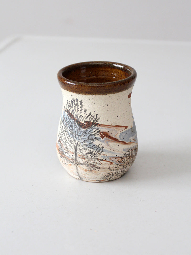 vintage studio pottery mug