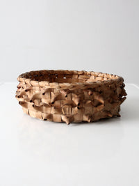 antique American handmade splint basket