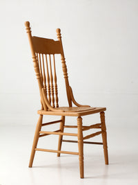 antique painted pressback spindle chair
