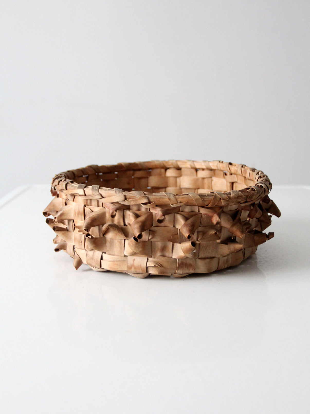 antique American handmade splint basket