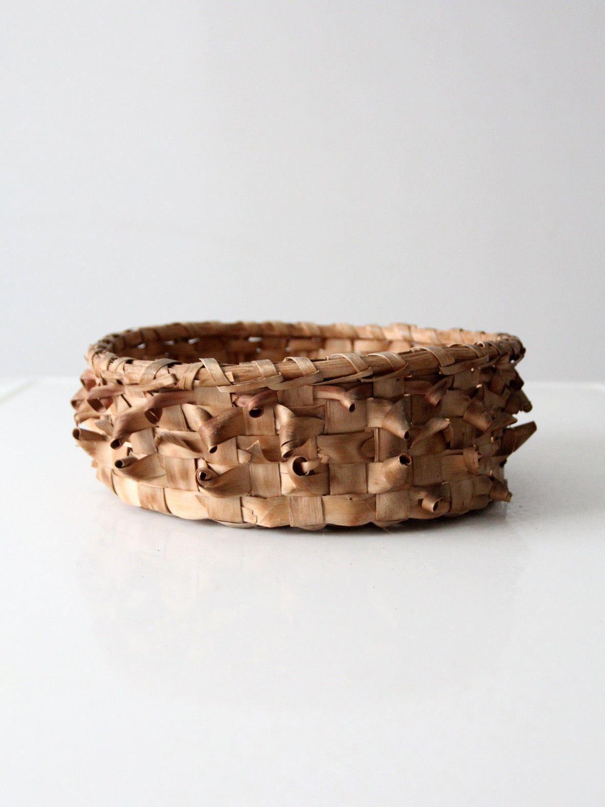 antique American handmade splint basket