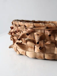 antique American handmade splint basket