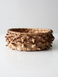 antique American handmade splint basket