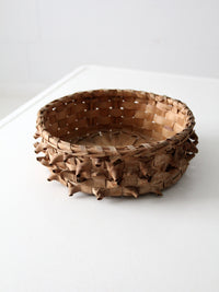 antique American handmade splint basket