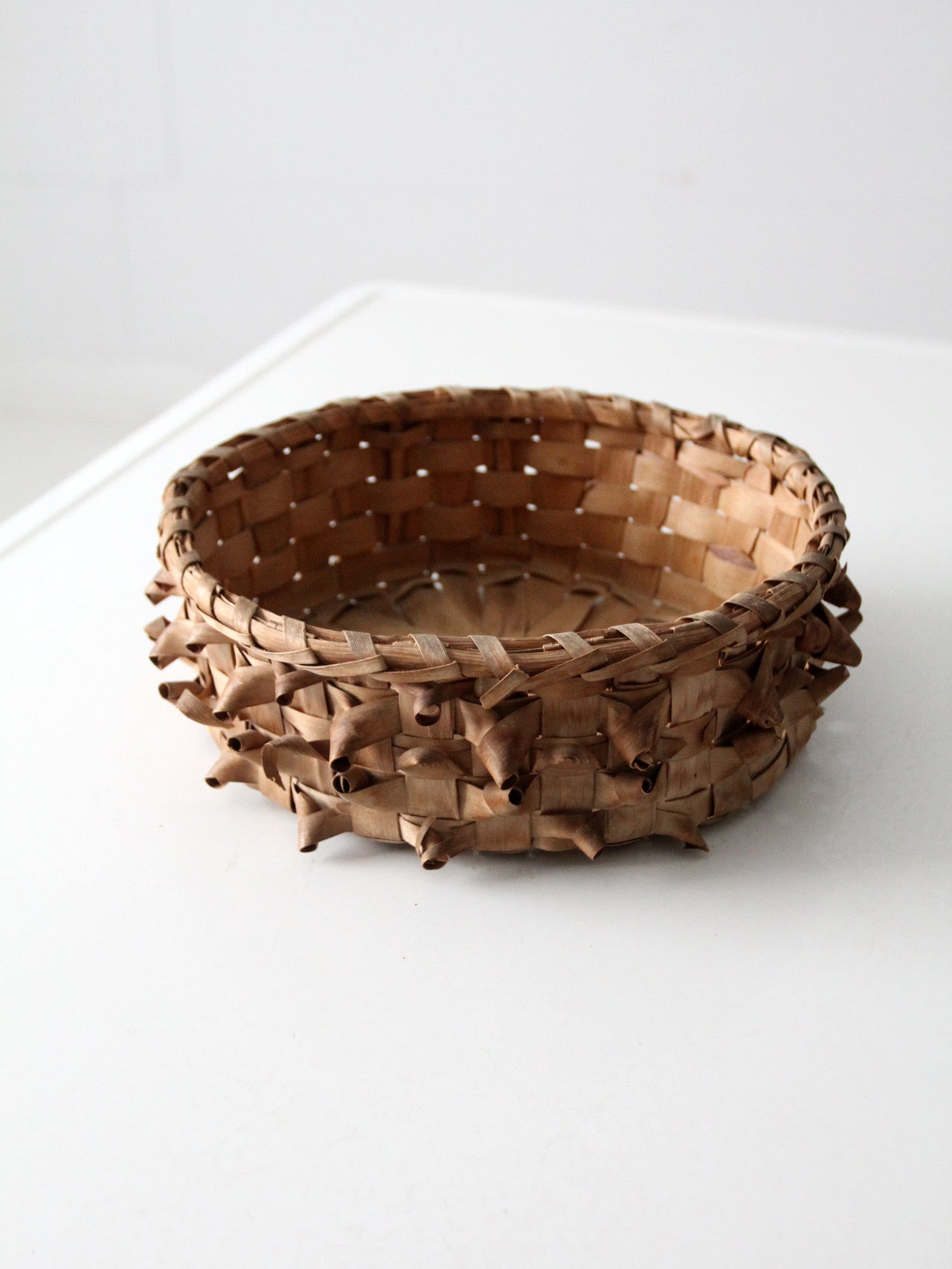 antique American handmade splint basket