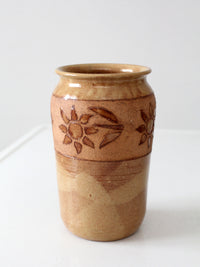 vintage studio pottery vase