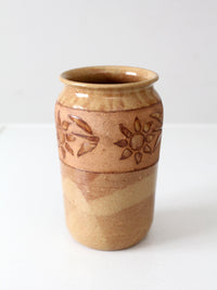 vintage studio pottery vase