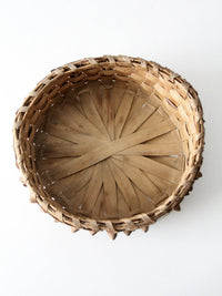 antique American handmade splint basket