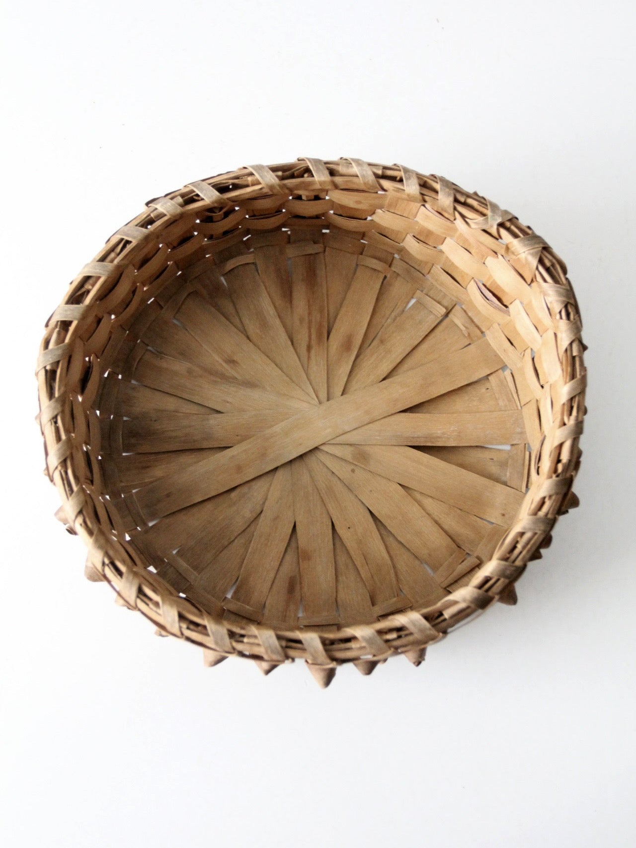 antique American handmade splint basket