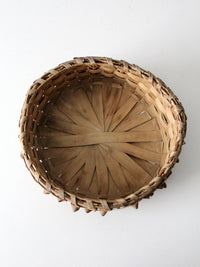 antique American handmade splint basket