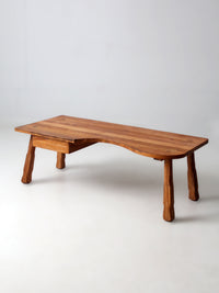 mid-century Ranch Oak coffee table
