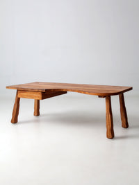mid-century Ranch Oak coffee table