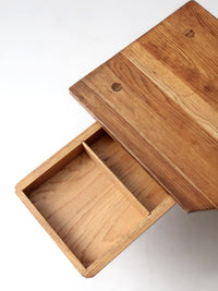 mid-century Ranch Oak coffee table