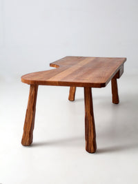 mid-century Ranch Oak coffee table