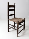 antique rush seat chair