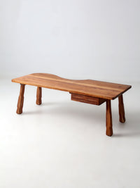 mid-century Ranch Oak coffee table