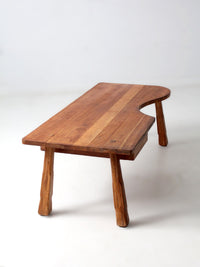 mid-century Ranch Oak coffee table