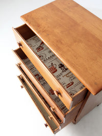 vintage wood chest of drawers