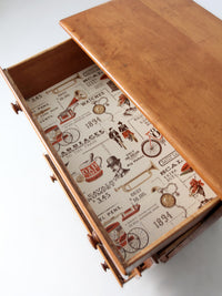 vintage wood chest of drawers