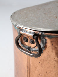 antique copper lidded wash tub