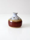vintage studio pottery flower frog vase