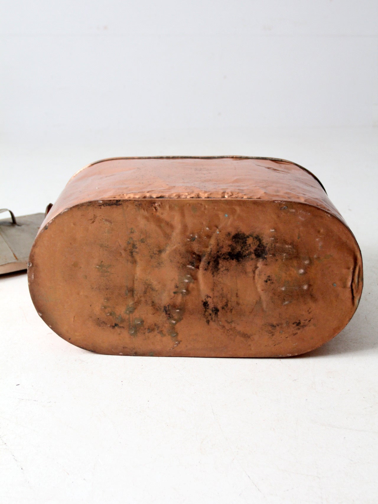 antique copper lidded wash tub