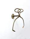 antique brass wall mount ice block tongs