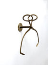 antique brass wall mount ice block tongs