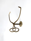 antique brass wall mount ice block tongs