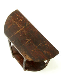 antique primitive folk art spool table