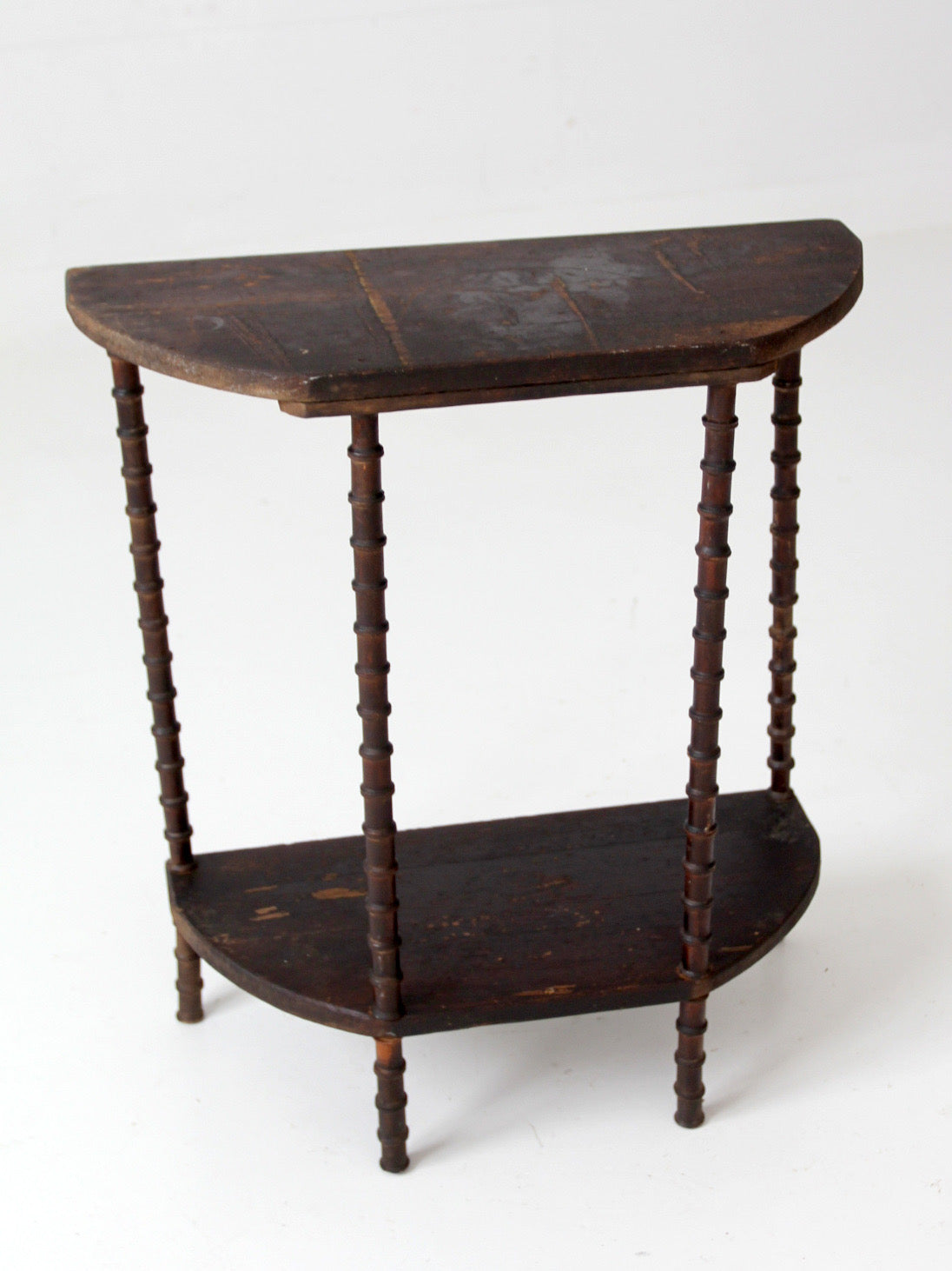 antique primitive folk art spool table