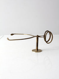 antique brass wall mount ice block tongs