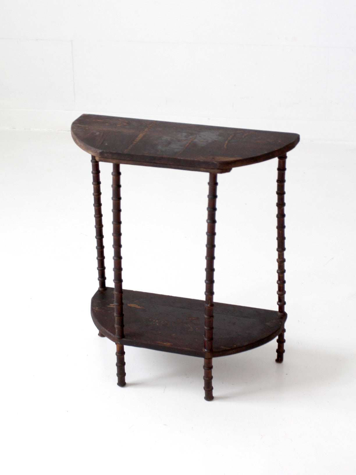 antique primitive folk art spool table