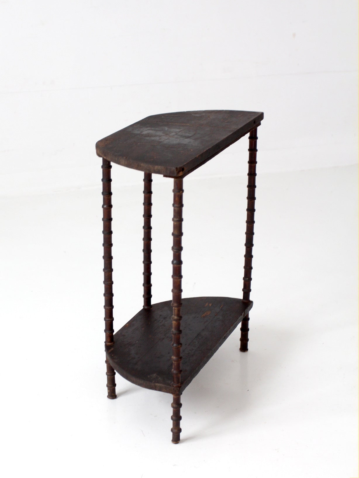 antique primitive folk art spool table